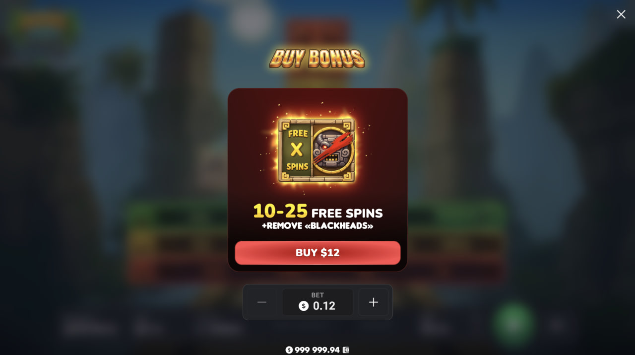 Aztec Totem bonus casino online, demo app, codice promo e gioco d'azzardo: finestra Bonus Buy con giri gratis
