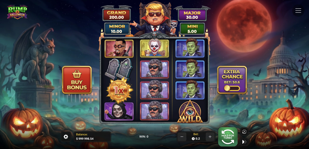 Rump And Halloween recensione, demo gratis, casino app bonus: griglia con quattro jackpot